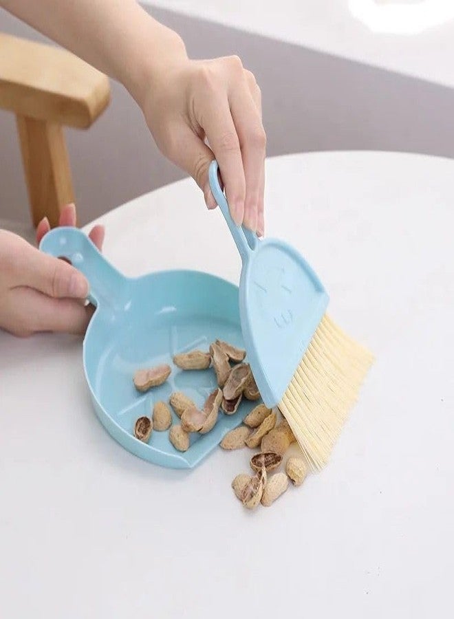 TOP TRICK Plastic Cleaning Broom Brush and Dustpan Set Broom Sweep Cleaning Brush Car Keyboard Cleaning Brush -1pcs Broom Brush and 1 pcs Dustpan Set - Image 1